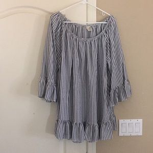 Terra & Sky 3/4 sleeve tunic top